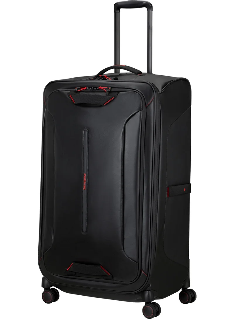 Samsonite Ecodiver Suitcase Check-In Size 79 cm, 4 Spinner Wheels, 100% Recycled Pet, Black|ID Tag|Front Pocket Compartment|TSA Lock|Water Resistant Material - 3 Years International Warranty